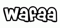 Dessin a colorier du prenom Wafaa