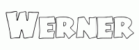 Dessin a colorier du prenom Werner