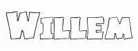 Dessin a colorier du prenom Willem
