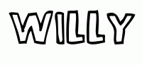 Dessin a colorier du prenom Willy