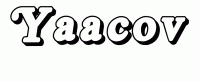 Dessin a colorier du prenom Yaacov
