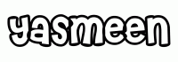 Dessin a colorier du prenom Yasmeen