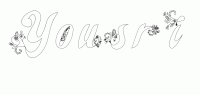 Dessin a colorier du prenom Yousri