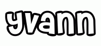 Dessin a colorier du prenom Yvann